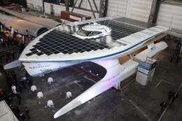 The solar powered boat "PlanerSolar"