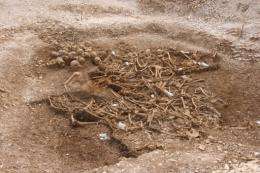 The Weymouth burial pit of skulls and bones