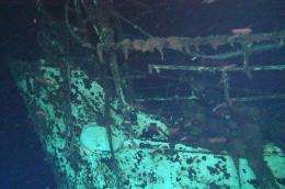 The wreck of the Australian hospital ship Centaur, lying at a depth of 2,059 metres, off Australia's northeast coast