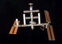 This photo obtained from NASA shows a view of the International Space Station