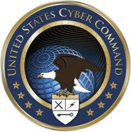This US Department of Defense (DoD) image shows the logo for the The US Cyber Command