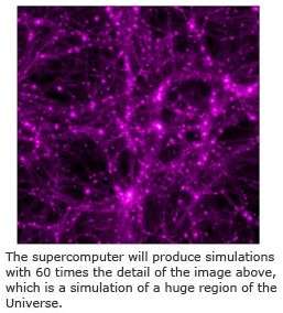 Cosmologists explore Universe with new supercomputer