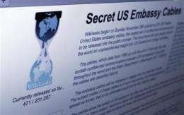 WikiLeaks fights to stay online amid attacks (AP)