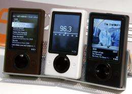Zune software has been upgraded and synchronized to work with smartphones running on Windows Phone 7 software