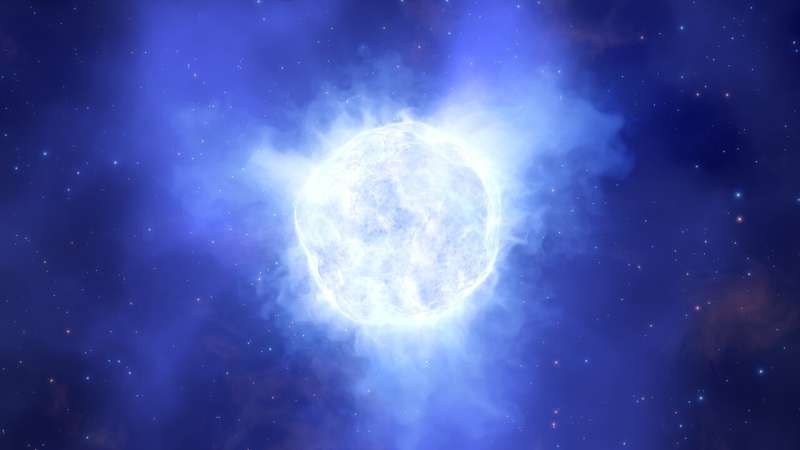 obrázek: Masivní modrá hvězda v blízké galaxii zmizela beze stopy