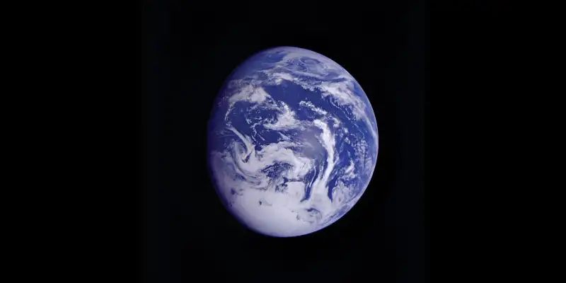 An image of Earth taken by the Galileo spacecraft in 1990. Credit: NASA/JPL