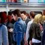 Are we there yet? Time slows down on crowded train