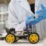 A robot able to 'smell' using a biological sensor